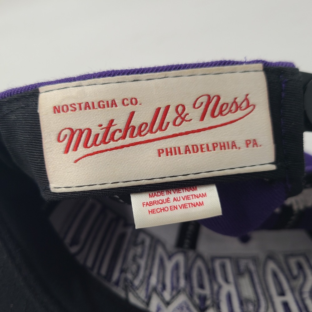 Sacramento Kings Hat Snapback‎ Mitchell & Ness Purple Black NBA Wool Blend Men - Picture 11 of 12